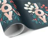 私たちは喜び、クリスマスキャンディーケーン&葉 ラッピングペーパー (ロールコーナー)