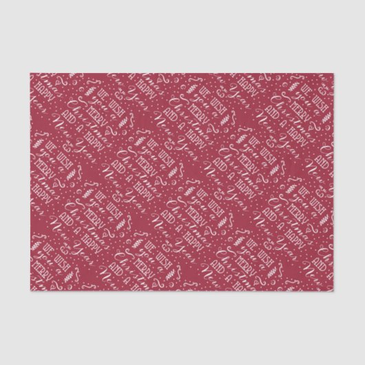 私たちは喜ぶクリスマスと幸せな新年を願う！ 薄葉紙 (正面)