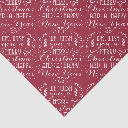 私たちは喜ぶクリスマスと幸せな新年を願う！ 薄葉紙 (詳細)