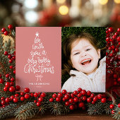 私たちは喜ぶクリスマスツリーの名前と写真 シーズンカード