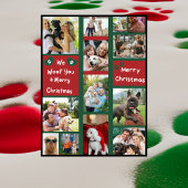 私たちは喜ぶクリスマス家族のペットの写真 シーズンカード
