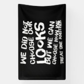 私たちは外見を選ばなかった 横断幕 (縦)