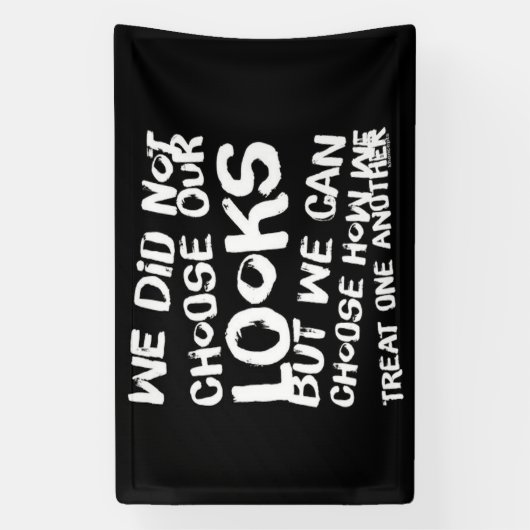 私たちは外見を選ばなかった 横断幕 (縦)