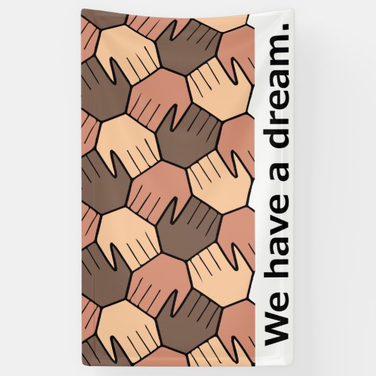 私たちは夢を持っている。 横断幕 (縦)