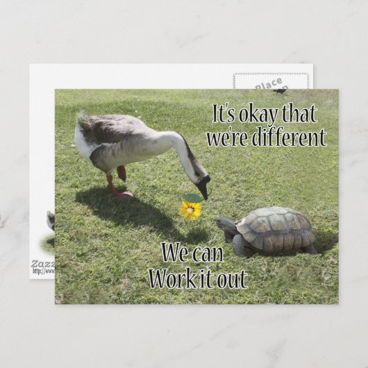 私たちは大丈夫だ違うよ、私たちは解決できる ポストカード (正面/裏面)