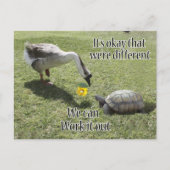 私たちは大丈夫だ違うよ、私たちは解決できる ポストカード (正面)