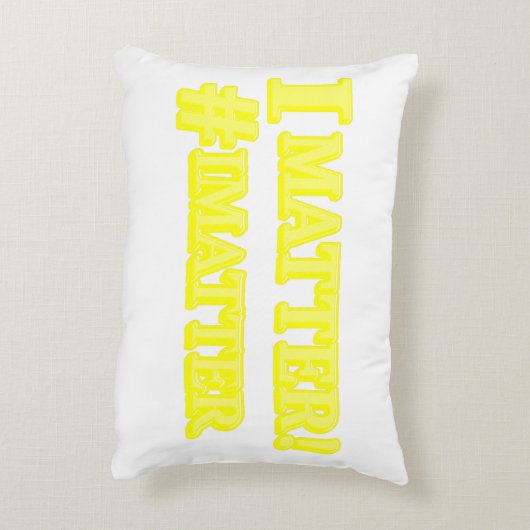 「私たちは大切な存在だ！」かわいいデザイン。いますぐ購入 アクセントクッション (裏面(縦))