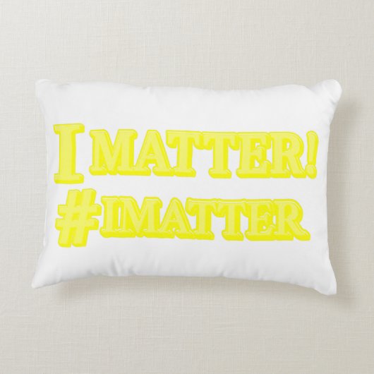 「私たちは大切な存在だ！」かわいいデザイン。いますぐ購入 アクセントクッション (裏面)