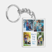 私たちは大好きよグランドパグランドキッズ写真コラージュ キーホルダー (正面左)