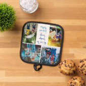 私たちは大好きよグランドパグランドキッズ写真コラージュ 鍋敷き (トップダウン)