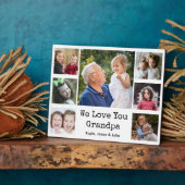 私たちは大好きよグランドパグランドキッズ7写真コラージュ フォトプラーク (側面)