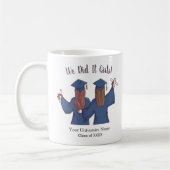 私たちは女の子、卒業女の子を行ったパーソナライズされた コーヒーマグカップ (左)
