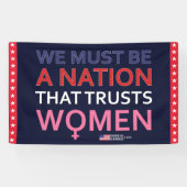 私たちは女性を信頼する国でなければならない – Kamala 横断幕 (横)