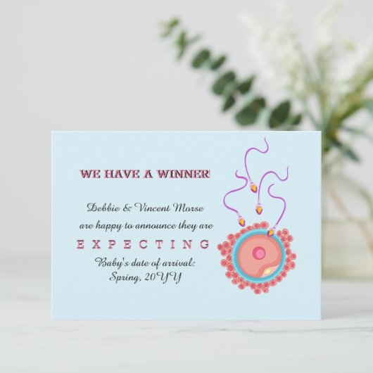 私たちは妊娠の発表を勝ち取った 案内状 (スタンド正面)