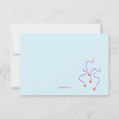 私たちは妊娠の発表を勝ち取った 案内状 (裏面)