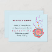 私たちは妊娠の発表を勝ち取った 案内状 (正面/裏面)