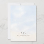 私たちは婚約したヴィンテージ婚約パーティ 招待状 (裏面)