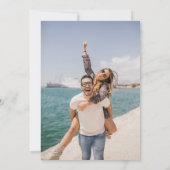 私たちは婚約した婚約パーティ写真 招待状 (裏面)