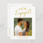 私たちは婚約した婚約発表写真 ポストカード (正面/裏面)