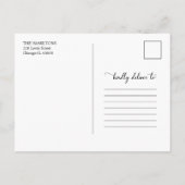 私たちは婚約した婚約発表写真 ポストカード (裏面)