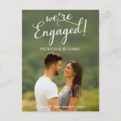 私たちは婚約した婚約発表写真 ポストカード (正面)