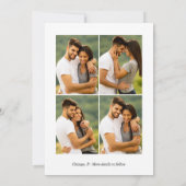 私たちは婚約した婚約発表写真 案内状 (裏面)