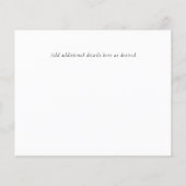 私たちは婚約した!写真モダンコラージュ招待状予算 (裏面)