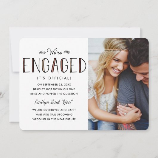 私たちは婚約した |婚約発表 (正面)