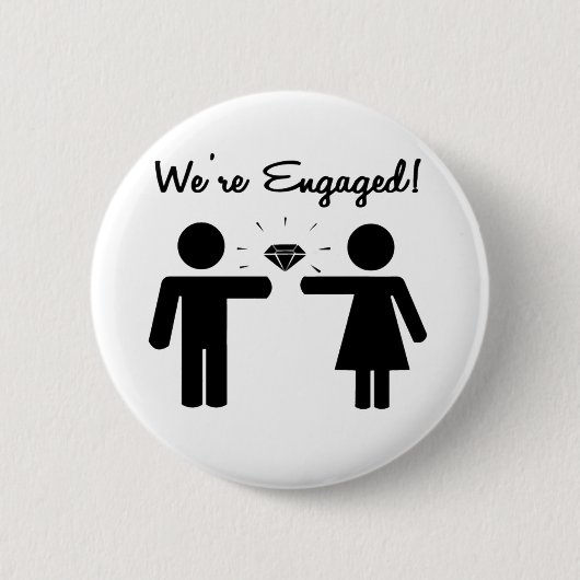 私たちは婚約した 缶バッジ (正面)