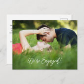 私たちは婚約しました インビテーションポストカード (正面/裏面)