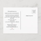 私たちは婚約しました インビテーションポストカード (裏面)