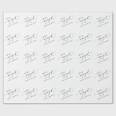 私たちは婚約しました エレガントな婚約パーティー ラッピングペーパー (フラット)