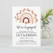 私たちは婚約しました ボーホー 婚約パーティー 招待状 (スタンド正面)