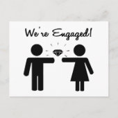 私たちは婚約しました 案内ポストカード (正面)