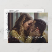 私たちは婚約しました 現代の写真 案内ポストカード (正面/裏面)