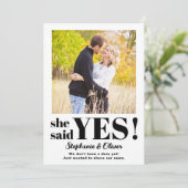 私たちは婚約しました 現代風 結婚報告カード セーブザデート (スタンド正面)