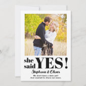 私たちは婚約しました 現代風 結婚発表カード セーブザデート (正面)