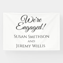 私たちは婚約パーティバナ婚約したーの装飾 横断幕