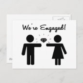 私たちは婚約中です 案内ポストカード (正面/裏面)