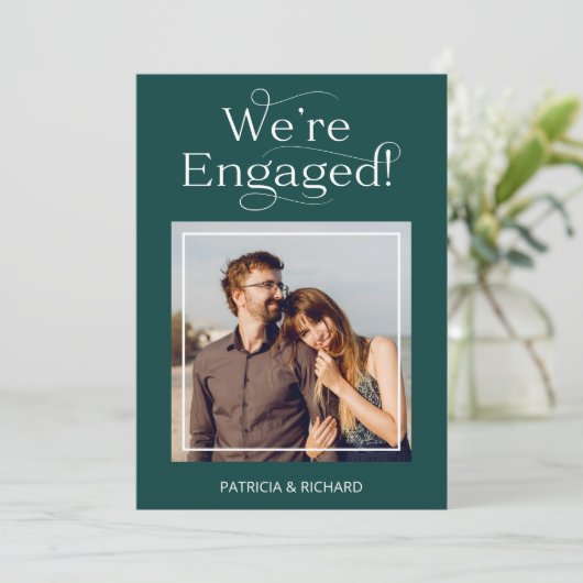 私たちは婚約婚約した発表 案内状 (スタンド正面)