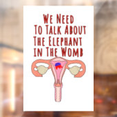 私たちは子宮の中の象について話す必要がある ウィンドウサイン (シート2)