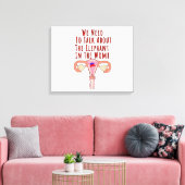 私たちは子宮の中の象について話す必要がある キャンバスプリント (インサイチュ (リビング))