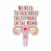 私たちは子宮の中の象について話す必要がある シール (正面)