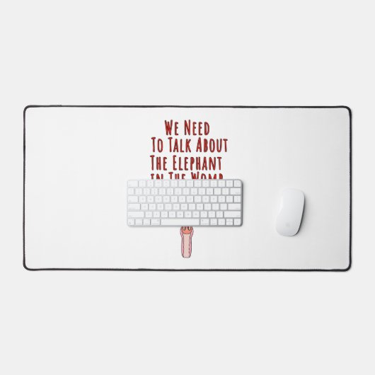 私たちは子宮の中の象について話す必要がある デスクマット (キーボード&マウス)