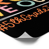 私たちは学校の夏の最後の日の5年生の先生 ポスター (角)