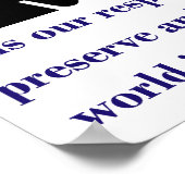 私たちは守る責任がある – 気候 ポスター (角)