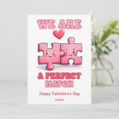 私たちは完全なレトロおもしろいバレンタインデー シーズンカード (スタンド正面)