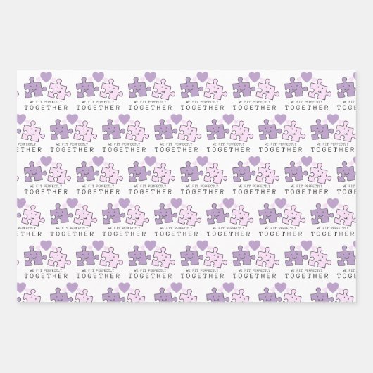 私たちは完全に一緒にラッピング紙シート ラッピングペーパーシート (正面)