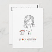 私たちは完璧なペアキュートで面白い女の子 ポストカード (正面/裏面)