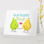 私たちは完璧な梨だ |バレンタインデー |愛 カード (黄色い花)